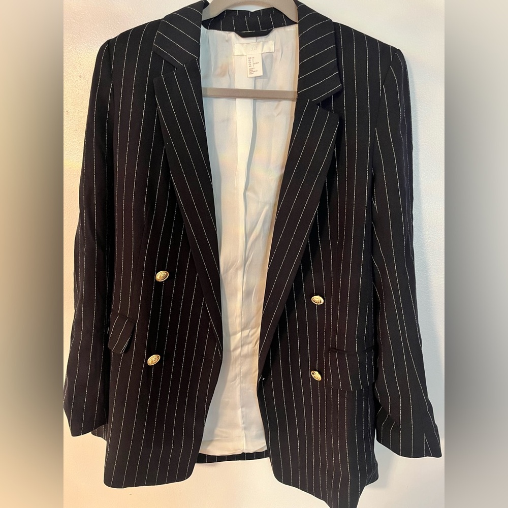 H&M Pinstripe Blazer
